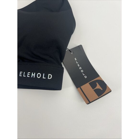Rare ELEHOLD High Impact Sports Bra Padded Front Magnetic Buckle NWT Black Small - Picture 10 of 12